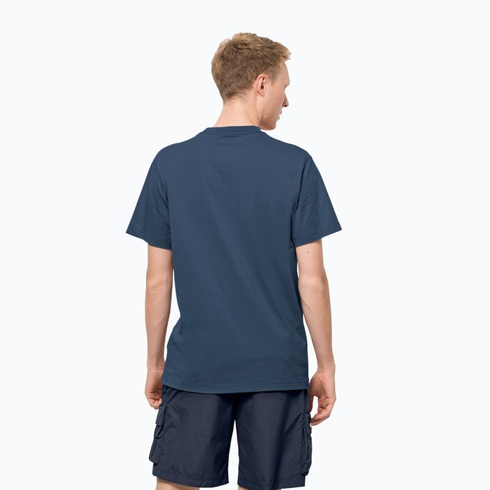 Jack Wolfskin t-shirt da trekking da uomo 365 blu tuono 2