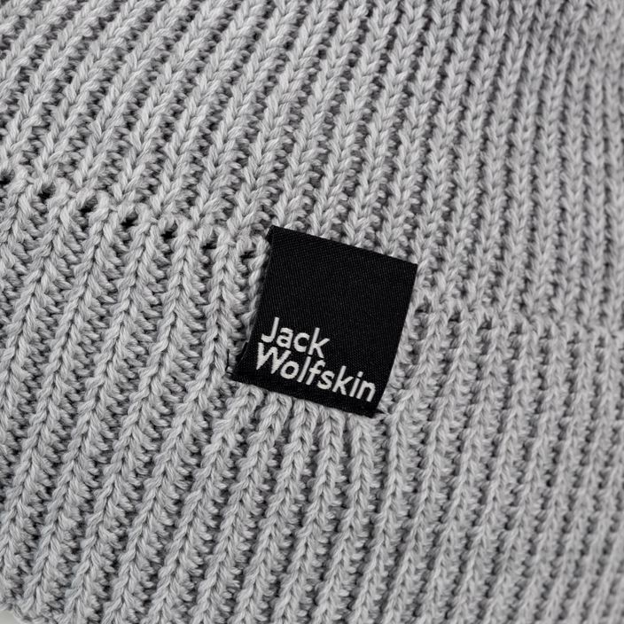 Jack Wolfskin Essential berretto invernale grigio erica 3