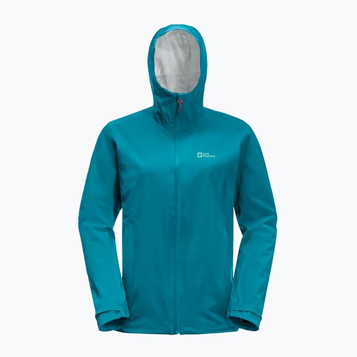 Jack Wolfskin Highest Peak, giacca da pioggia da donna, blu piastrella 11