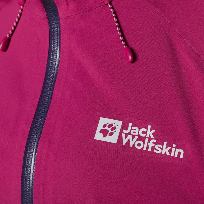 Jack Wolfskin Highest Peak giacca da pioggia da donna rosso sangria 8