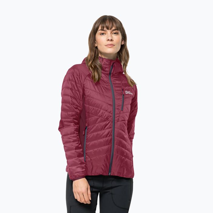 Piumino Jack Wolfskin donna Routeburn Pro Ins rosso sangria