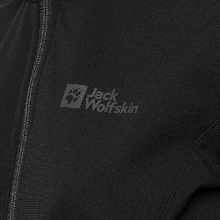 Jack Wolfskin giacca softshell da donna Bornberg Hoody nero 6