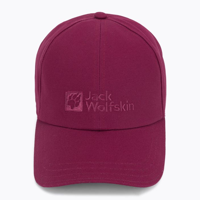 Jack Wolfskin Cappello da baseball rosso sangria 4