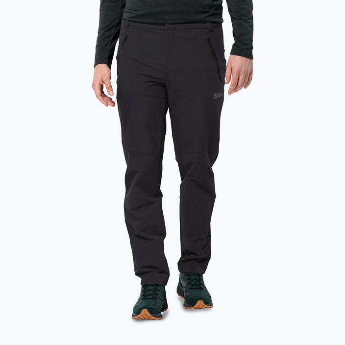 Pantaloni da trekking Jack Wolfskin da uomo Glastal Winter nero