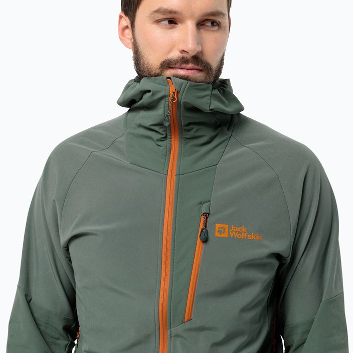 Jack Wolfskin giacca softshell da uomo Alpspitze Hoody verde siepe 3