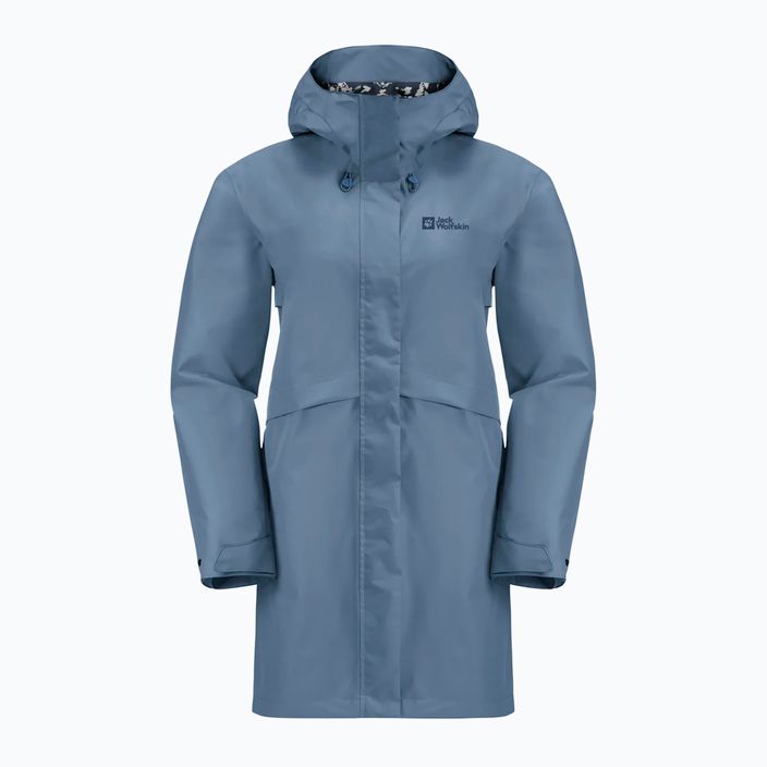 Jack Wolfskin Cape West Raincoat donna blu elementare 7