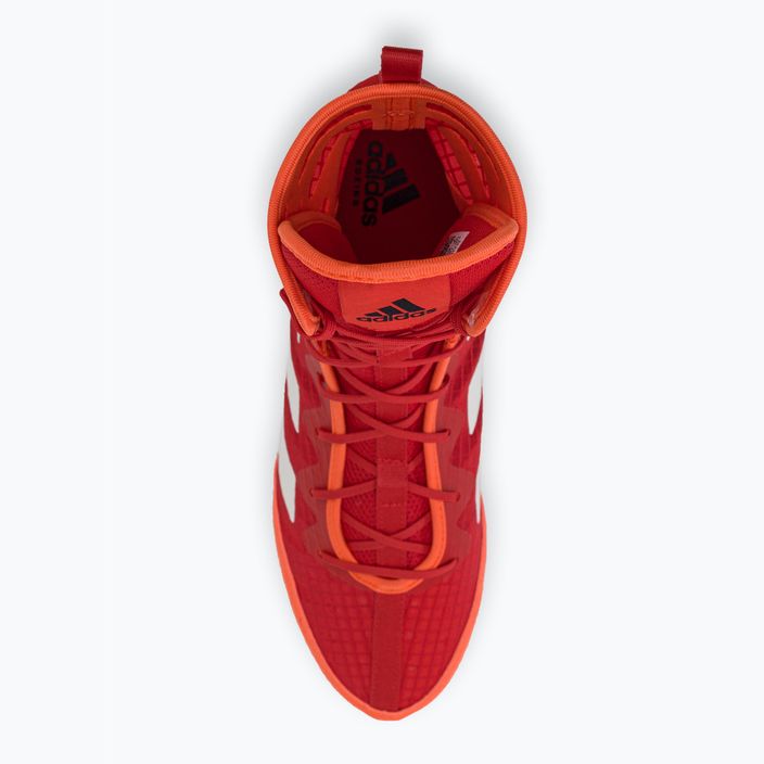 Uomo adidas Box Hog 4 rosso GW1403 scarpe da boxe 6
