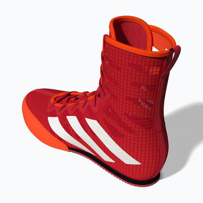 Uomo adidas Box Hog 4 rosso GW1403 scarpe da boxe 13