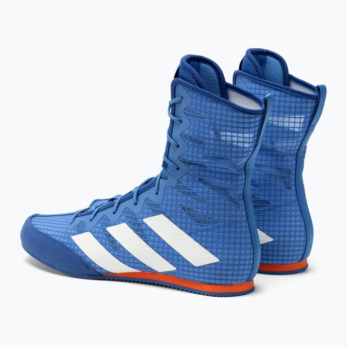 Uomo adidas Box Hog 4 scarpe da boxe blu GW1402 3