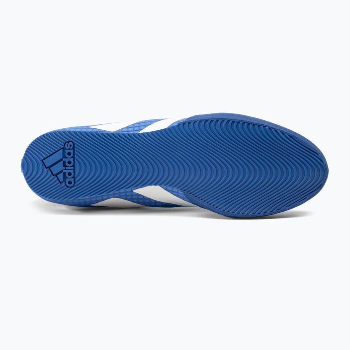 Uomo adidas Box Hog 4 scarpe da boxe blu GW1402 5
