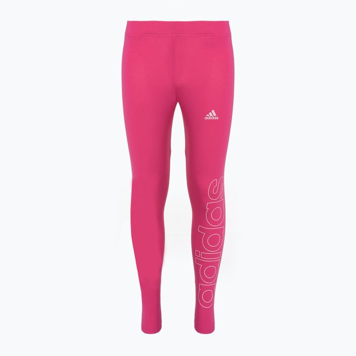 Leggings da bambino adidas Essentials Lin team real magenta/rosa chiaro