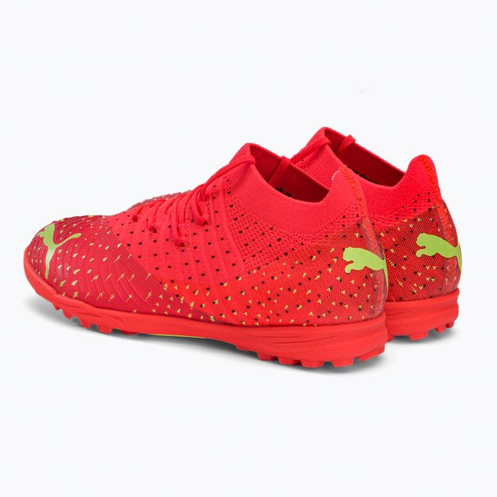 PUMA Future Z 3.4 TT scarpe da calcio per bambini corallo infuocato/luce frizzante/puma nero/salmone 3