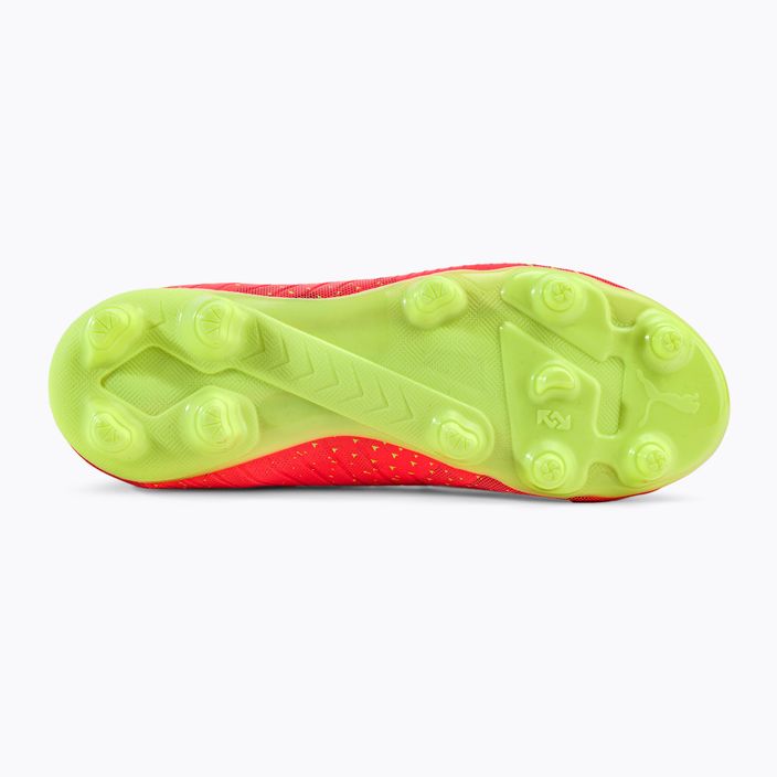 PUMA Future Z 4.4 FG/AG scarpe da calcio da bambino fiery coral/fizzy light/puma nero/salmon 5