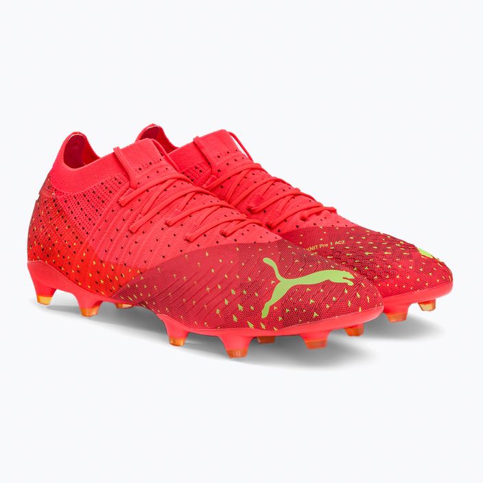 PUMA Future Z 3.4 FG/AG scarpe da calcio uomo fiery coral/fizzy light/puma nero/salmon 4