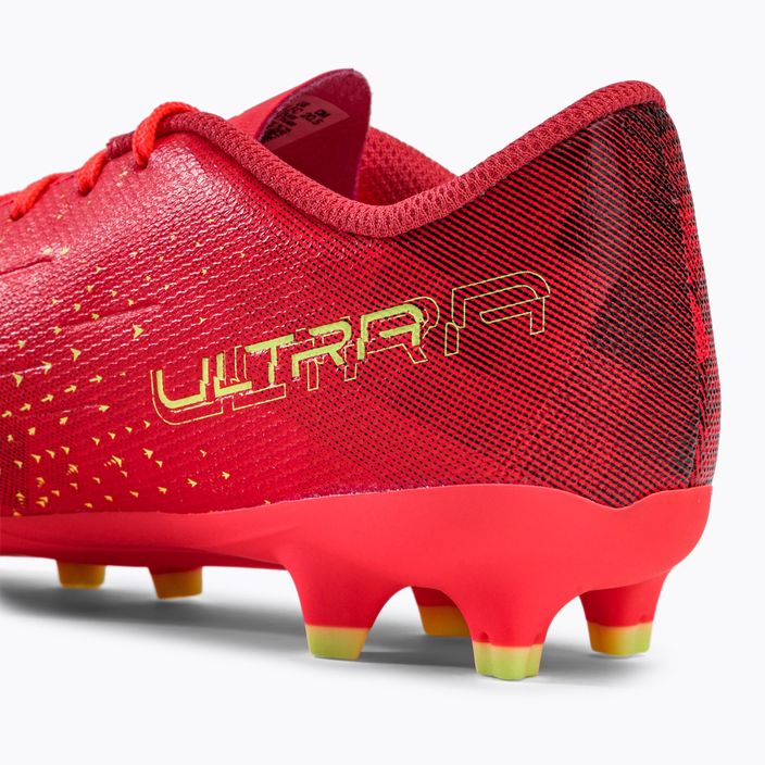 PUMA Ultra Play FG/AG scarpe da calcio per bambini corallo acceso/luce frizzante/puma nero 8