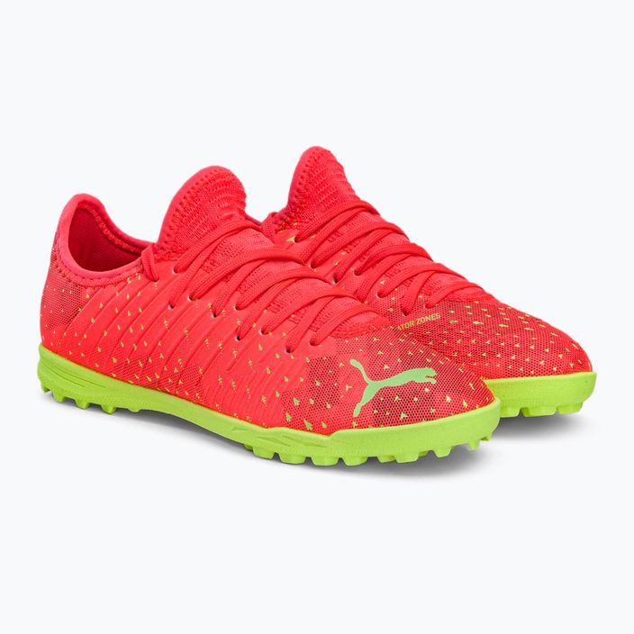 PUMA Future Z 4.4 TT scarpe da calcio per bambini corallo infuocato/luce frizzante/puma nero/salmone 4