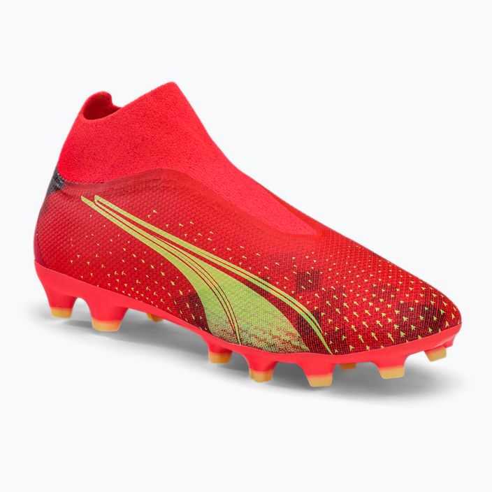 PUMA scarpe da calcio da uomo Ultra Match+ LL FG/AG fiery coral/fizzy light/puma nero
