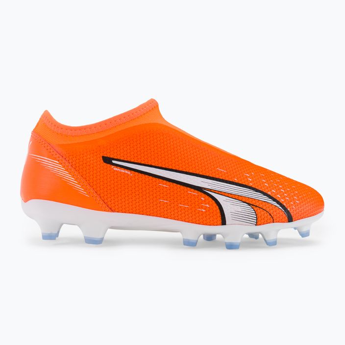 PUMA Ultra Match LL FG/AG scarpe da calcio da bambino ultra arancione/puma bianco/blu glimmer 2