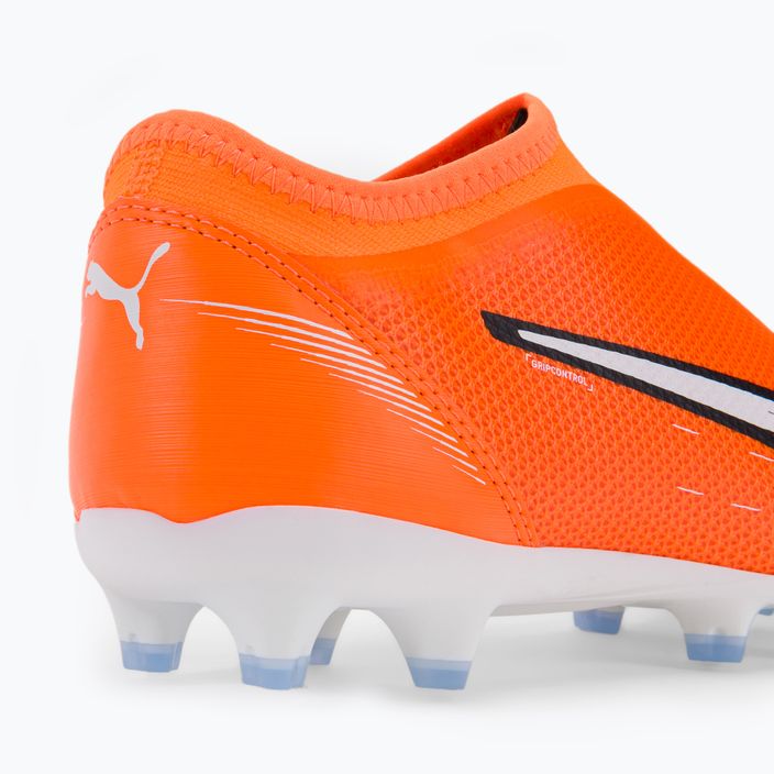 PUMA Ultra Match LL FG/AG scarpe da calcio da bambino ultra arancione/puma bianco/blu glimmer 8
