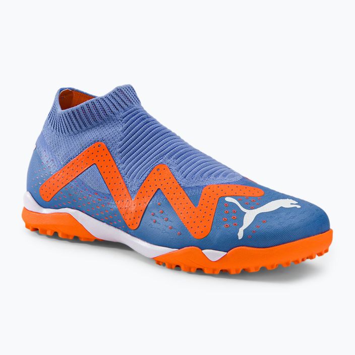 PUMA Future Match+ LL TT scarpe da calcio uomo blu glimmer/puma bianco/ultra arancione