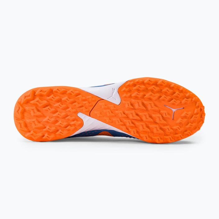 PUMA Future Match+ LL TT scarpe da calcio uomo blu glimmer/puma bianco/ultra arancione 5