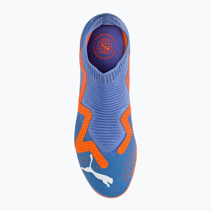 PUMA Future Match+ LL TT scarpe da calcio uomo blu glimmer/puma bianco/ultra arancione 6
