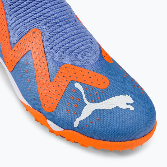 PUMA Future Match+ LL TT scarpe da calcio uomo blu glimmer/puma bianco/ultra arancione 8