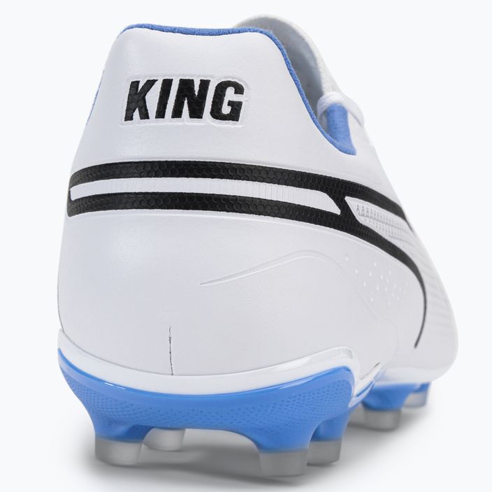 PUMA King Pro FG/AG scarpe da calcio uomo puma bianco/nero/blu glimmer/ultra orange 8