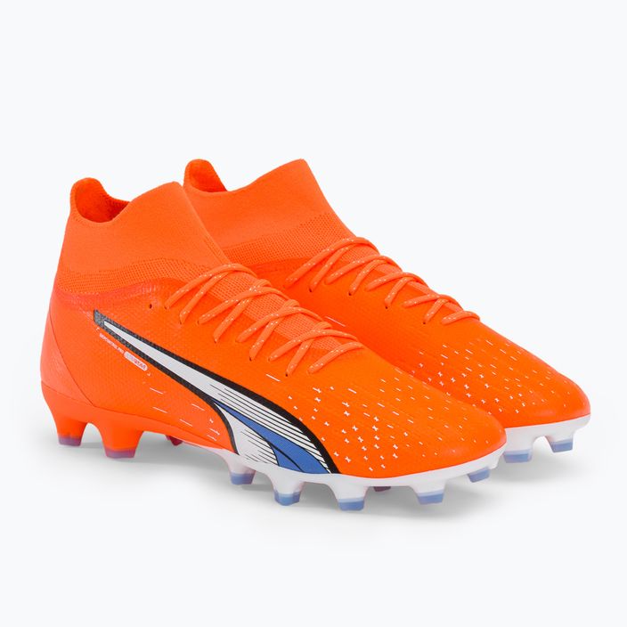 PUMA Ultra Pro FG/AG scarpe da calcio uomo ultra arancione/puma bianco/blu glimmer 4