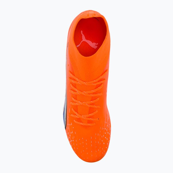PUMA Ultra Pro FG/AG scarpe da calcio uomo ultra arancione/puma bianco/blu glimmer 6