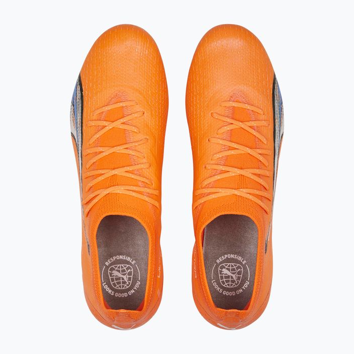 PUMA Ultra Ultimate MXSG scarpe da calcio uomo ultra arancione/puma bianco/blu glimmer 13