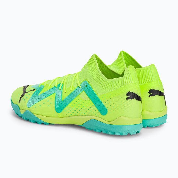 PUMA Future Match TT scarpe da calcio da uomo giallo veloce/puma nero/elettrico menta piperita 3