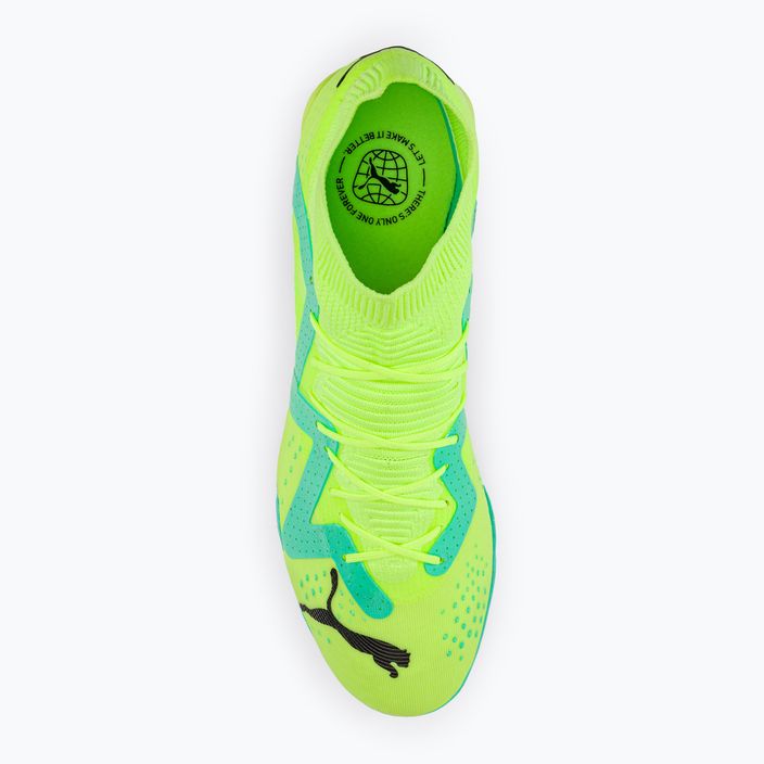 PUMA Future Match TT scarpe da calcio da uomo giallo veloce/puma nero/elettrico menta piperita 6