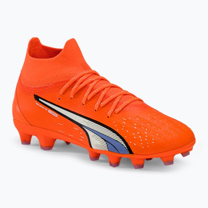 PUMA Ultra Pro FG/AG ultra arancione/puma bianco/blu glimmer scarpe da calcio per bambini