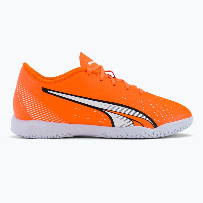 PUMA Ultra Play IT scarpe da calcio per bambini ultra arancione/puma bianco/blu glimmer 2