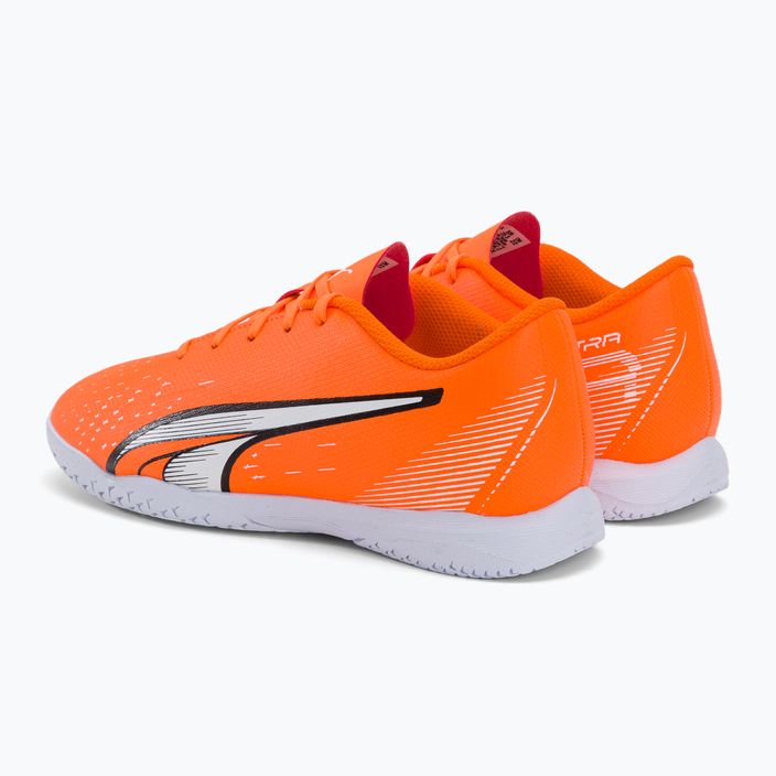 PUMA Ultra Play IT scarpe da calcio per bambini ultra arancione/puma bianco/blu glimmer 3