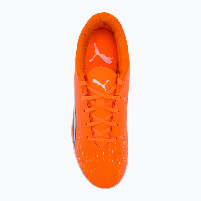 PUMA Ultra Play IT scarpe da calcio per bambini ultra arancione/puma bianco/blu glimmer 6