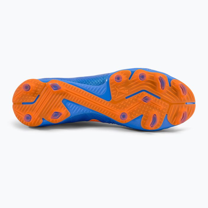 Scarpe da calcio da uomo PUMA Future Pro FG/AG blu glimmer/puma bianco/ultra arancione 5