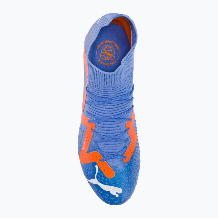 Scarpe da calcio da uomo PUMA Future Pro FG/AG blu glimmer/puma bianco/ultra arancione 6