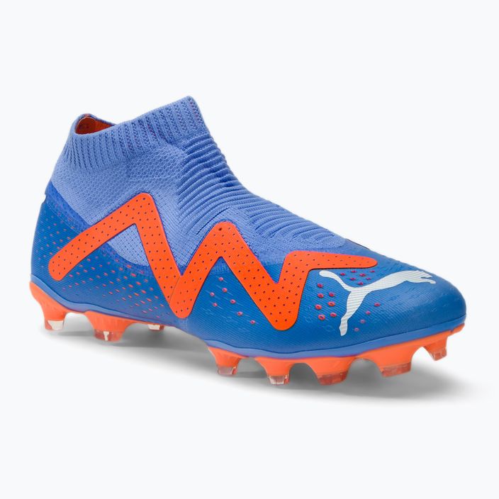 PUMA Future Match+ LL FG/AG blu glimmer/puma bianco/ultra orange scarpe da calcio da uomo