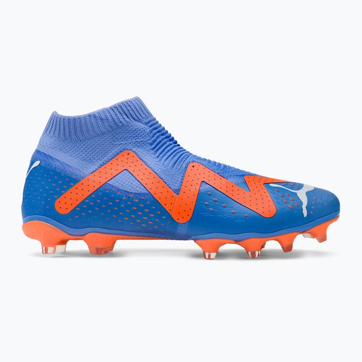 PUMA Future Match+ LL FG/AG blu glimmer/puma bianco/ultra orange scarpe da calcio da uomo 2