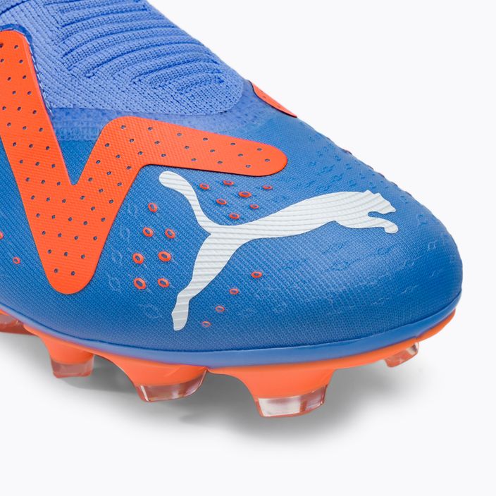 PUMA Future Match+ LL FG/AG blu glimmer/puma bianco/ultra orange scarpe da calcio da uomo 7