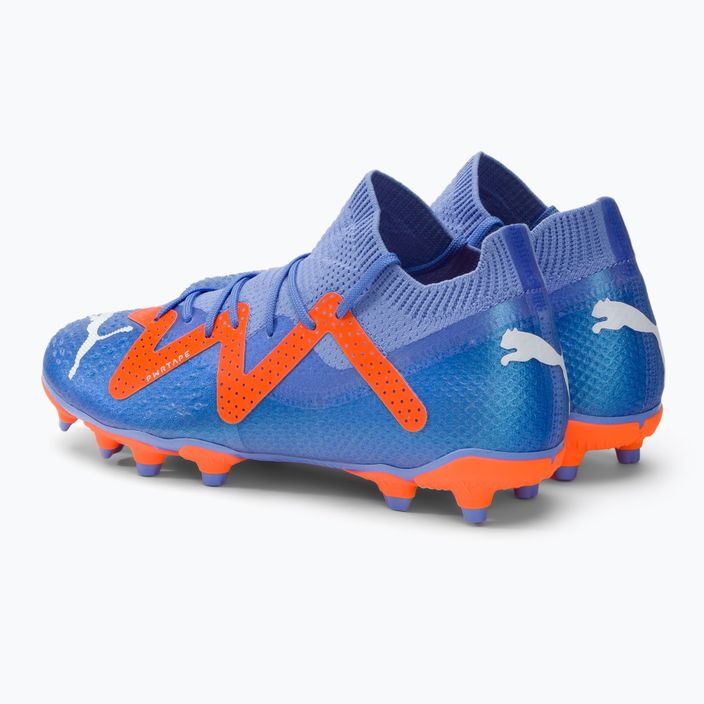 Scarpe da calcio PUMA Future Pro FG/AG blu glimmer/puma bianco/ultra arancione per bambini 3