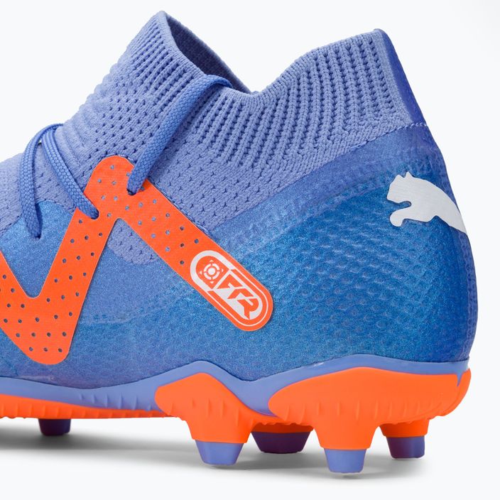 Scarpe da calcio PUMA Future Pro FG/AG blu glimmer/puma bianco/ultra arancione per bambini 8