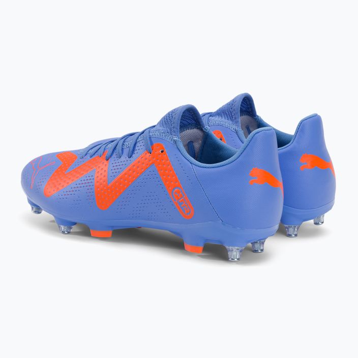 PUMA Future Play MXSG scarpe da calcio uomo blu glimmer/puma bianco/ultra arancione 3