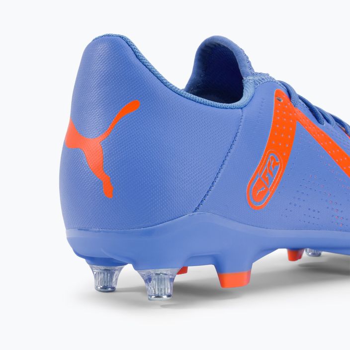 PUMA Future Play MXSG scarpe da calcio uomo blu glimmer/puma bianco/ultra arancione 8