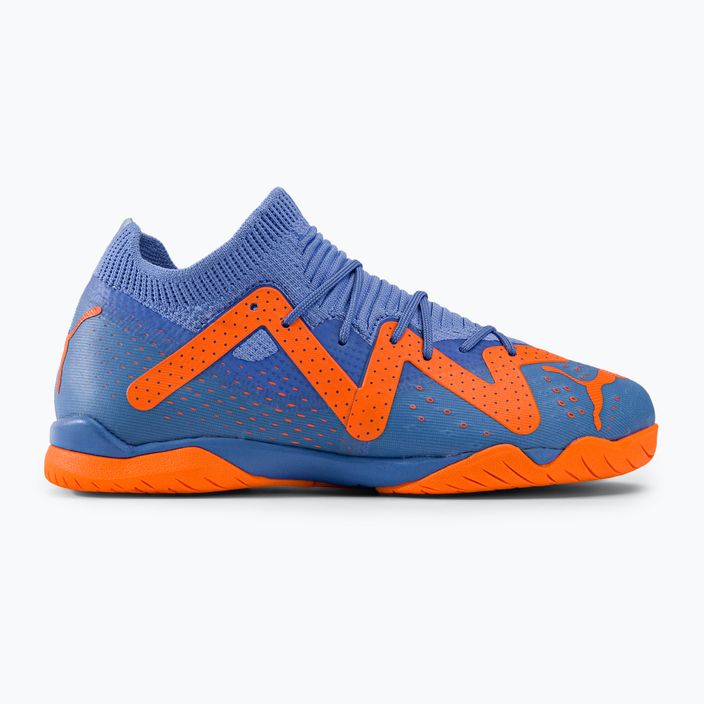 PUMA Future Match IT + Mid blu glimmer/puma bianco/ultra arancione scarpe da calcio per bambini 2