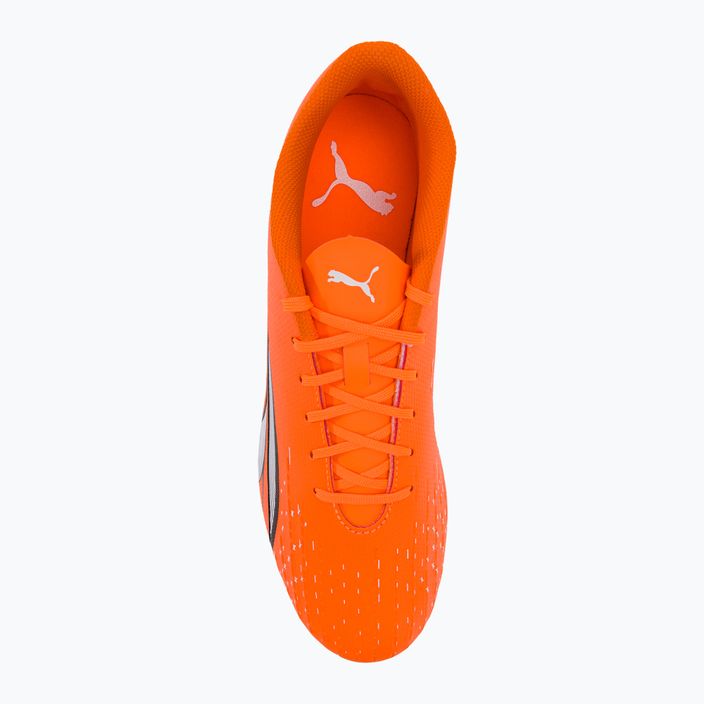 PUMA Ultra Play FG/AG scarpe da calcio da uomo ultra arancione/puma bianco/blu glimmer 6