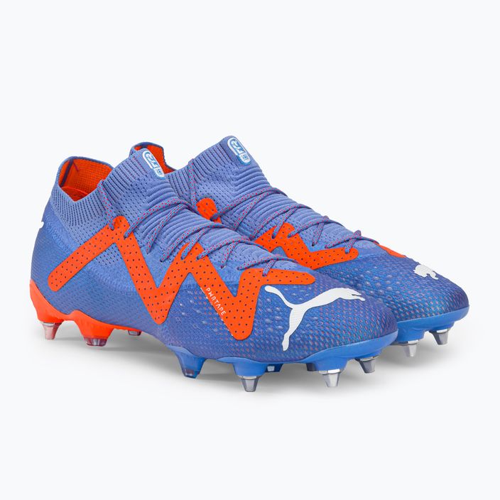 Scarpe da calcio PUMA Future Ultimate MXSG blu glimmer/puma bianco/ultra arancione da uomo 4