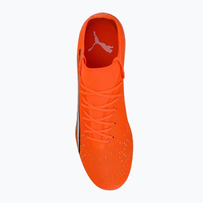 PUMA Ultra Match FG/AG scarpe da calcio da uomo ultra arancione/puma bianco/blu glimmer 6